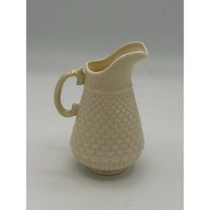 Vintage Belleek Kilkenny Irish Fish Scale Creamer/Milk Pitcher